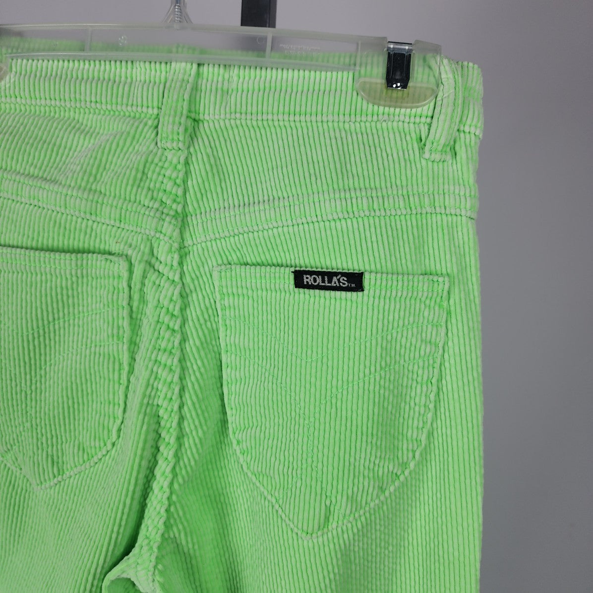 Rolla's Green Eastcoast High Rise Flare Corduroy Pants Size 25