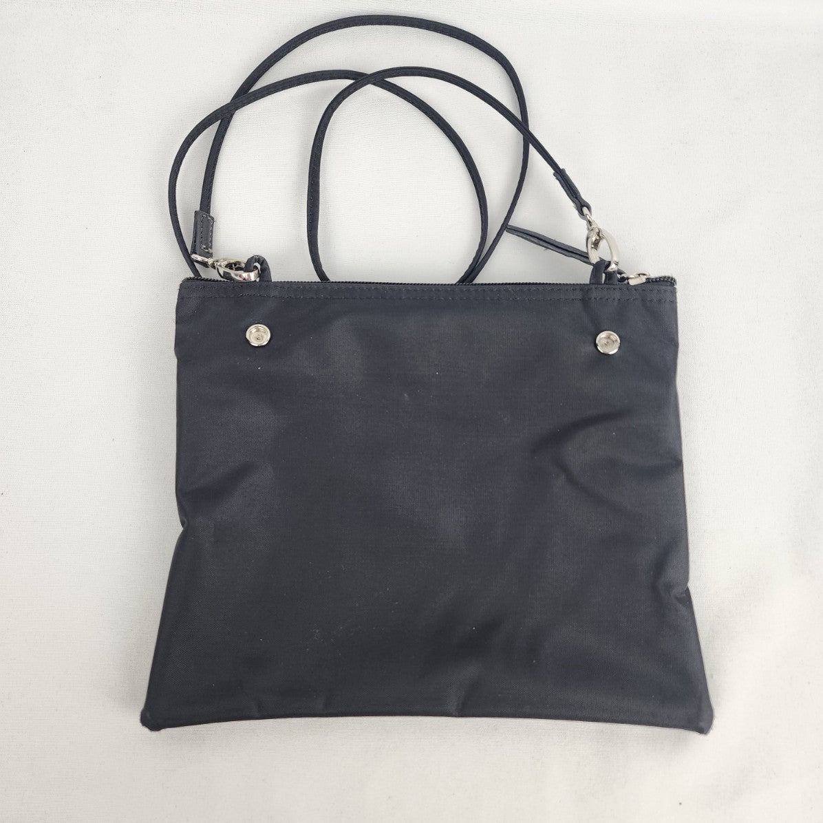 Roots Black Nylon Crossbody Purse