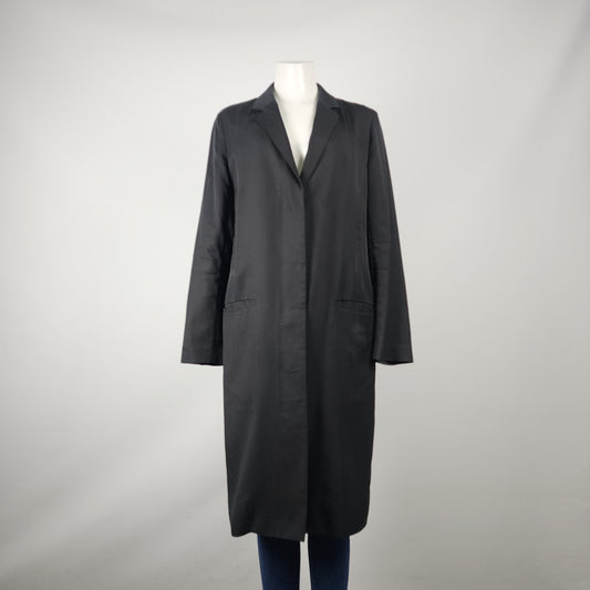 Babaton Black Button Up Light Jacket Long Blazer Size M/L