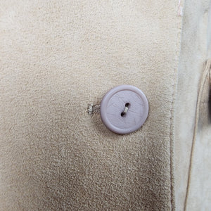 Vintage Holt Renfrew Cream Ultra Suede Blazer Size 10