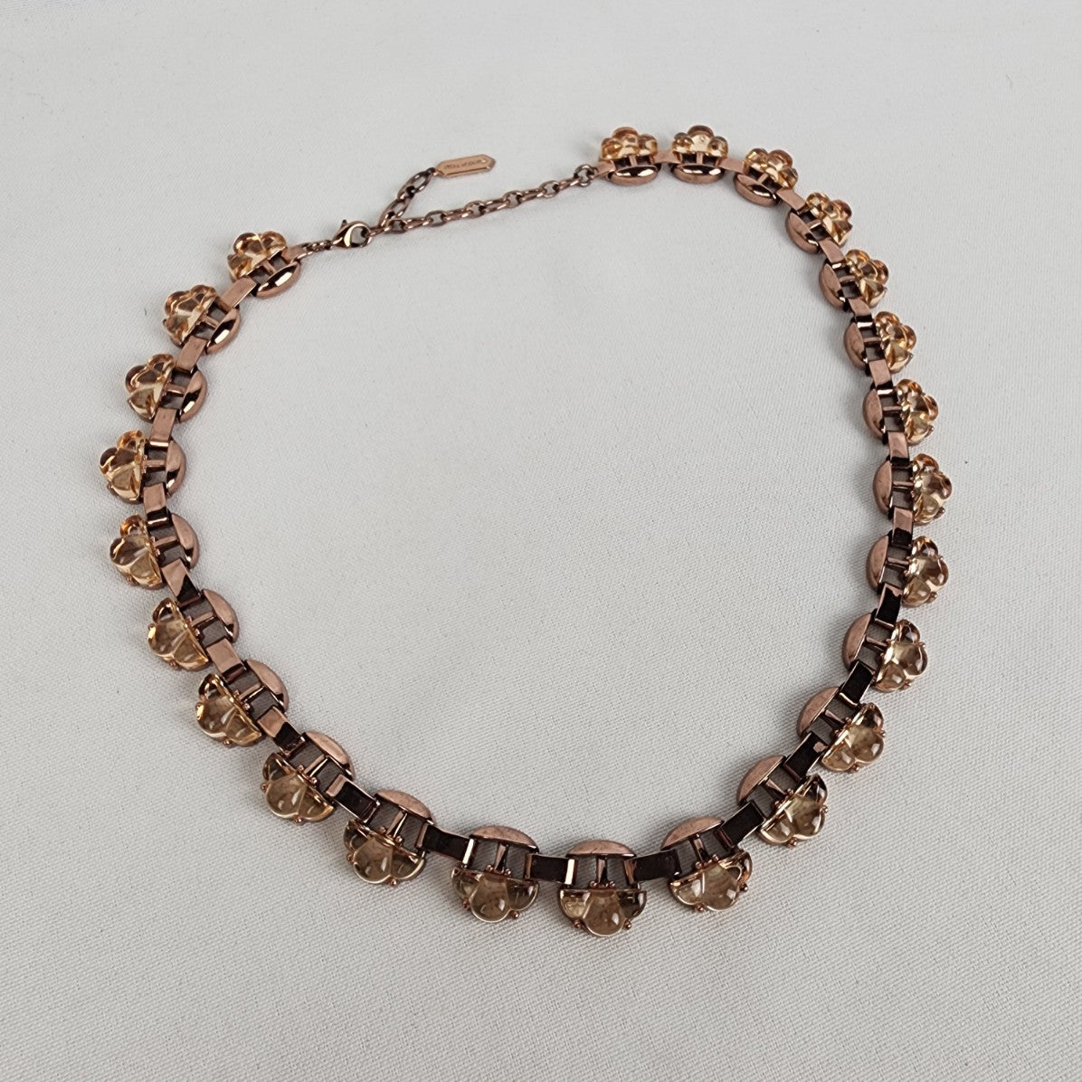 Stella and Dot Fleur Copper Tone Link Necklace