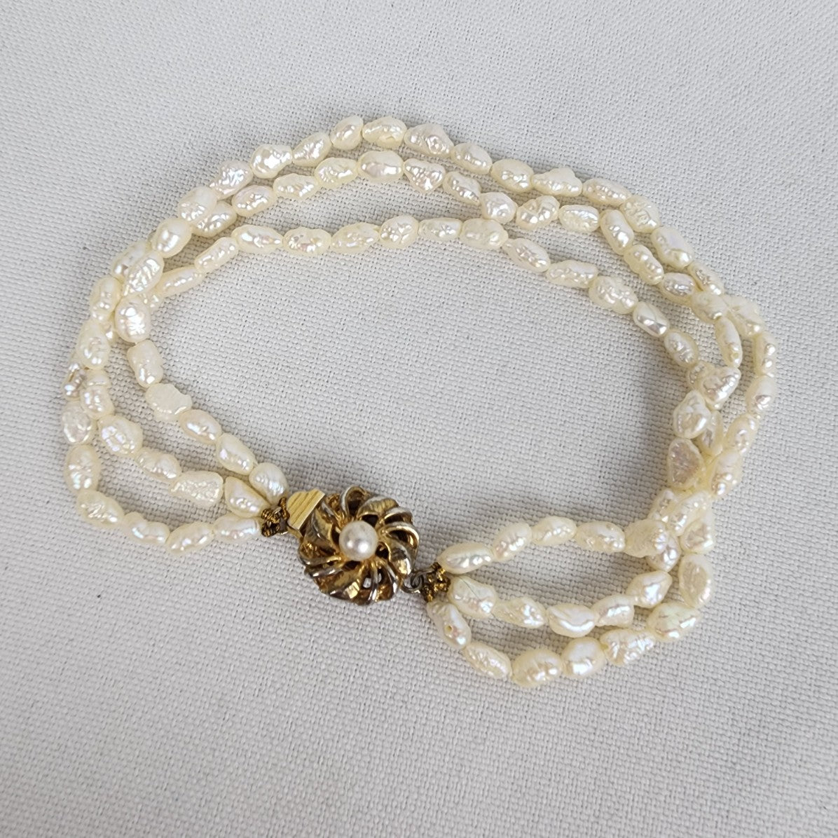 Vintage Fresh Water Pearl Layered Beaded Bracelet