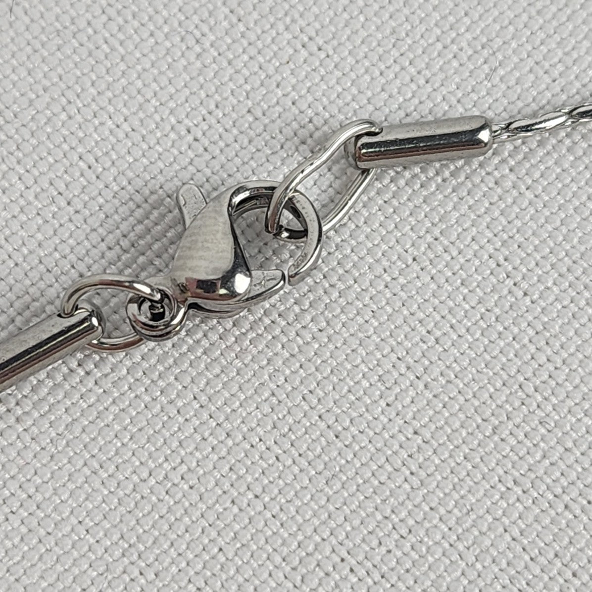 Crystal Pendant Stainless Steel Chain Necklace