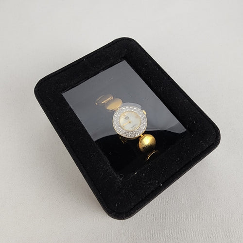 Elizabeth Taylor Gold Tone Crystal Rhinestone Watch