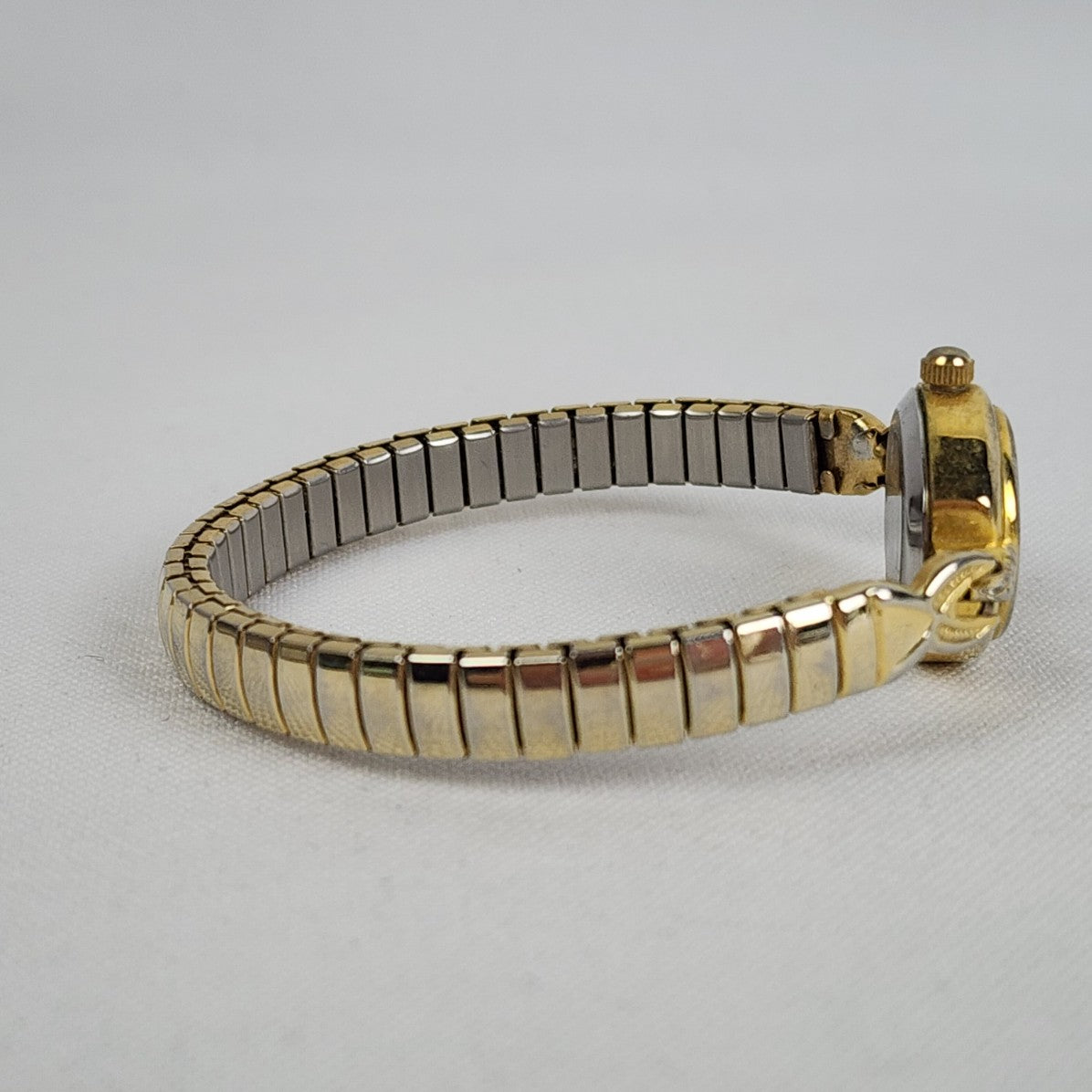 Vintage Milan Gold Tone Skinny Stretch Watch