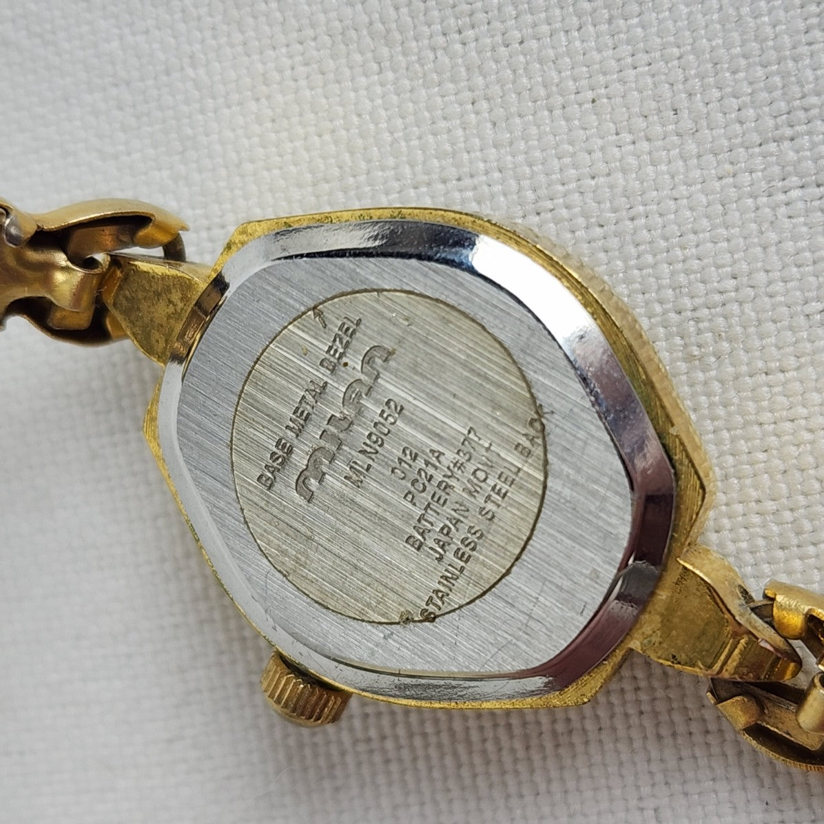 Vintage Milan Gold Tone Skinny Stretch Watch