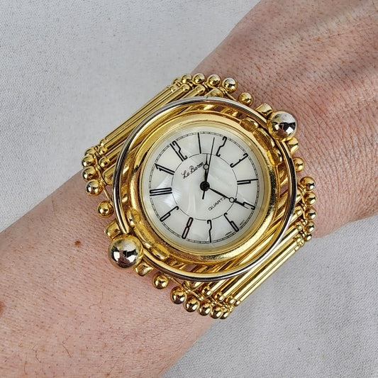 Vintage Le Baron Gold Tone Statement Watch