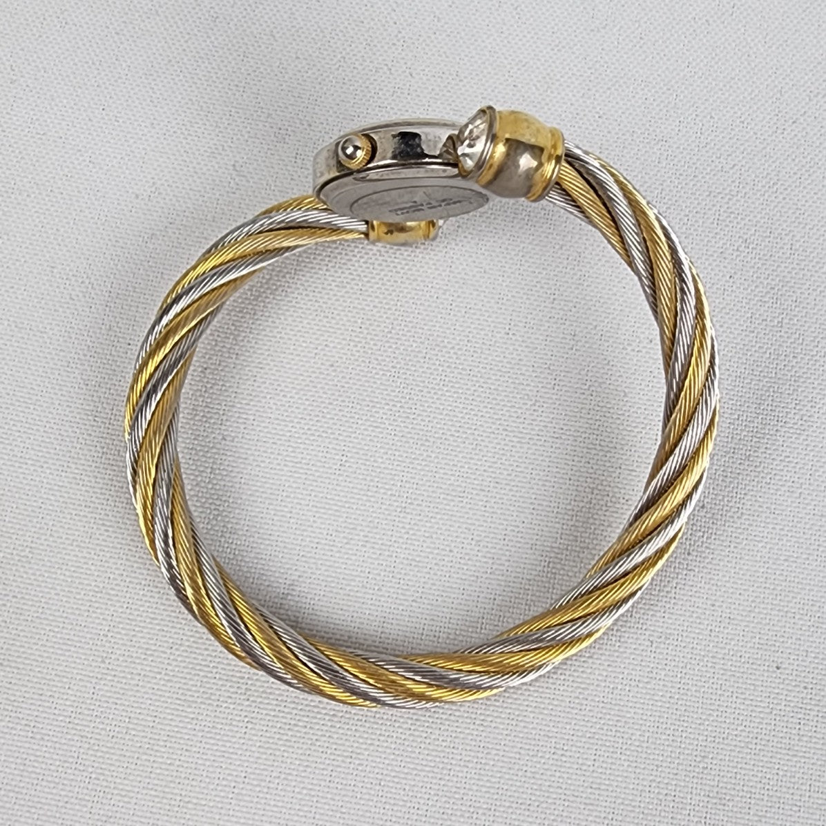 Vintage Quemex Gold & Silver Twisted Cuff Watch