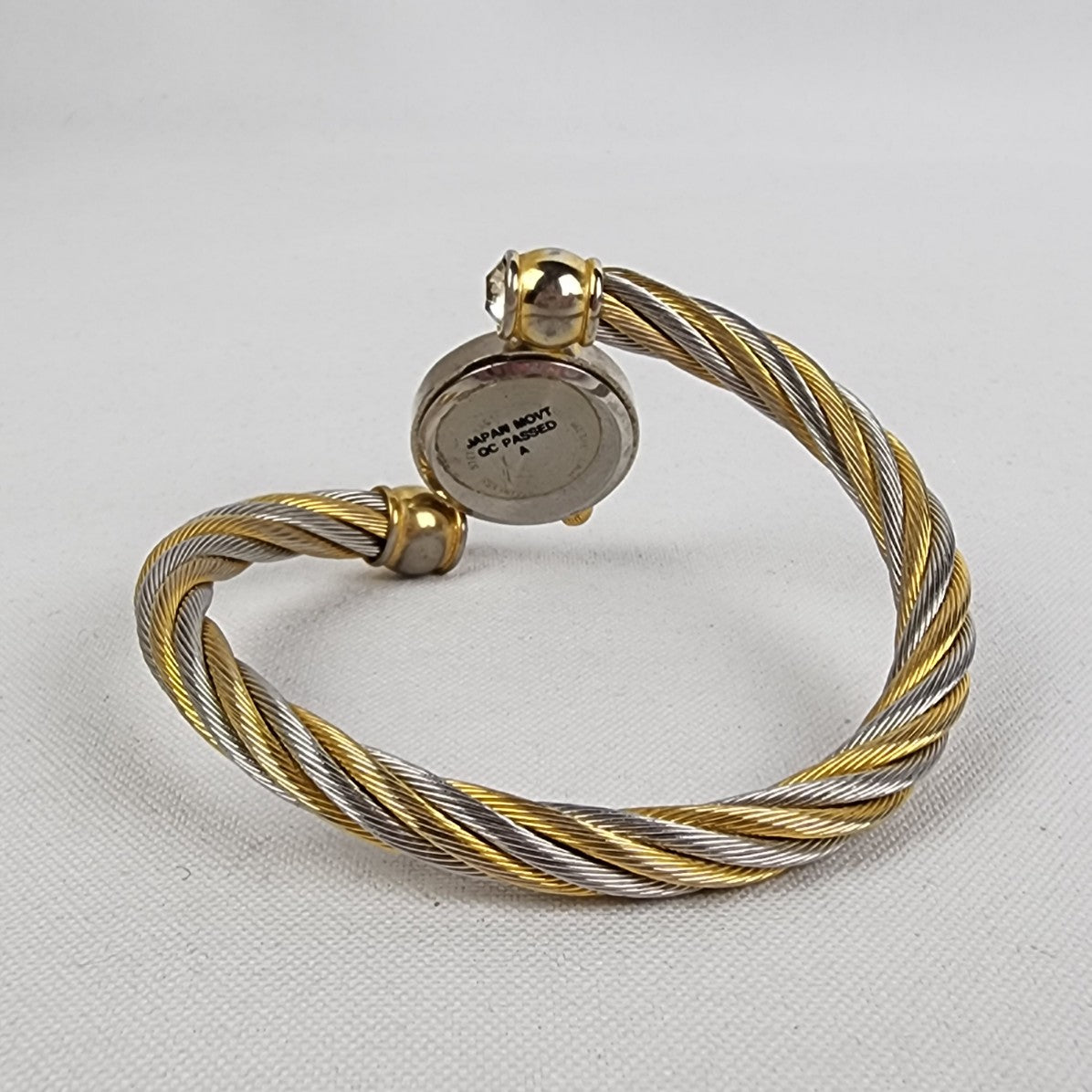 Vintage Quemex Gold & Silver Twisted Cuff Watch