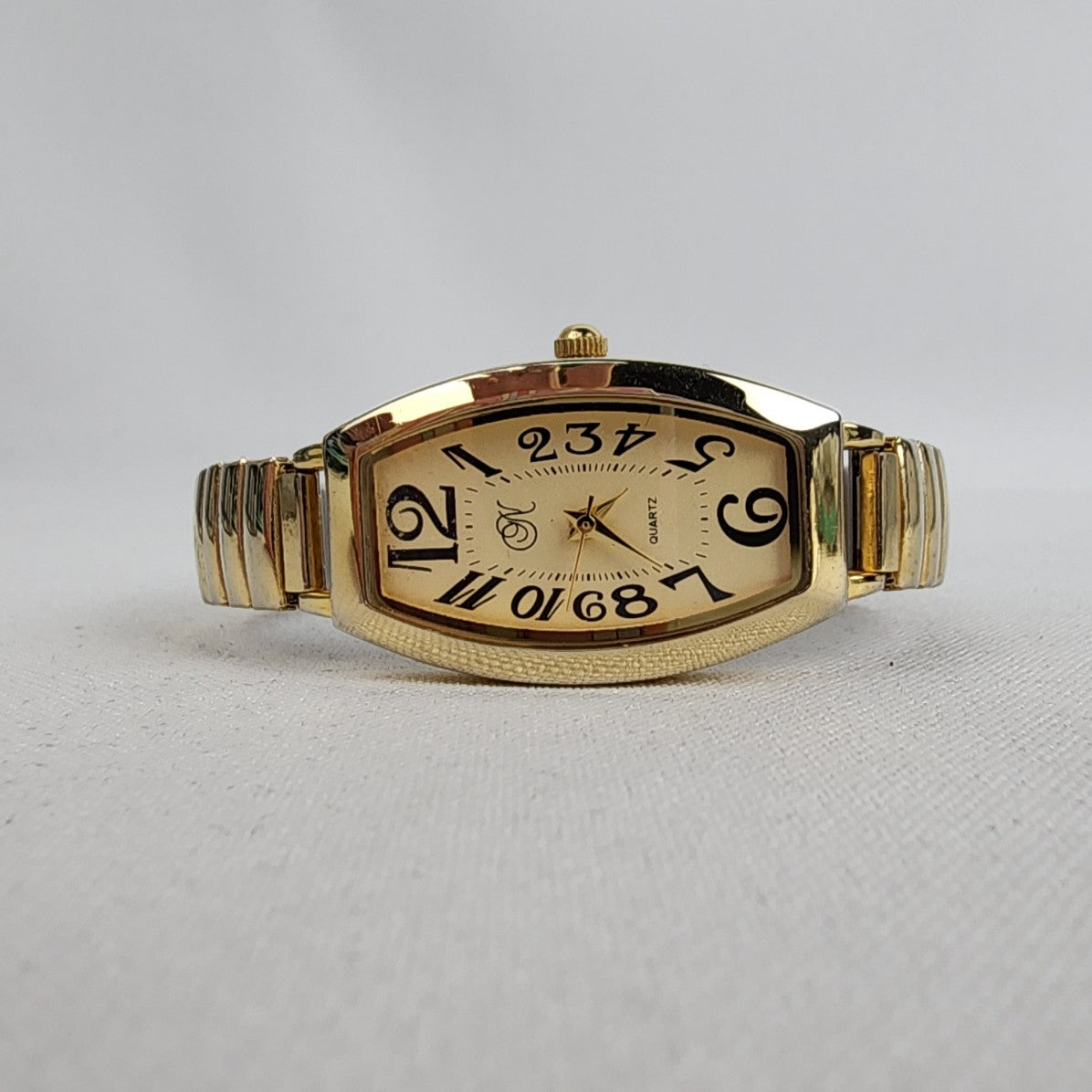 Vintage Gold Tone Stretch Watch