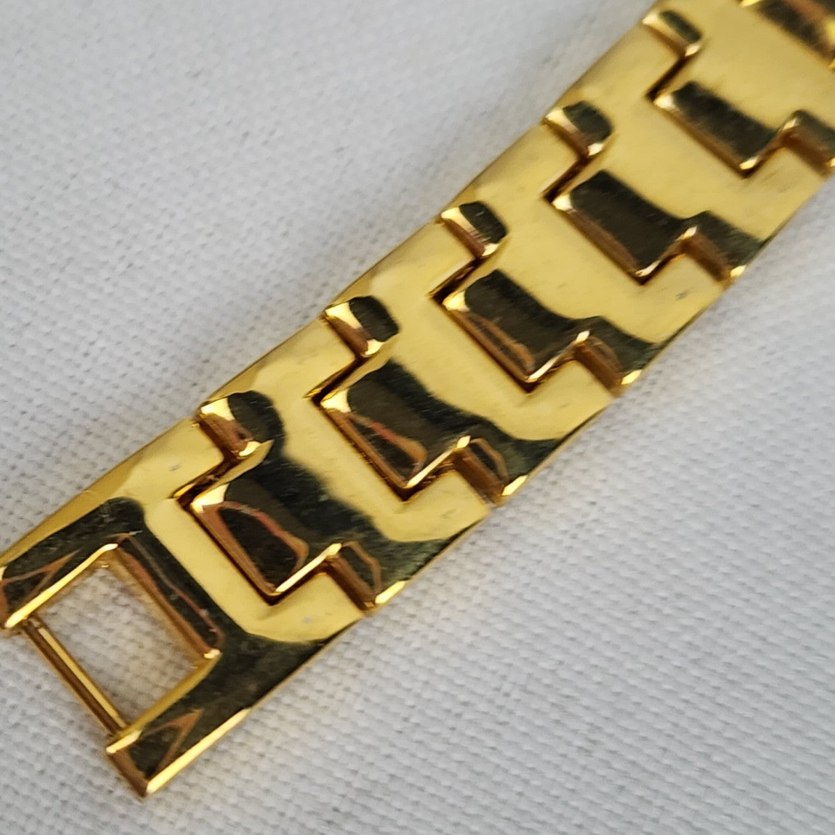 Cote de Azur Gold Tone Crystal Watch