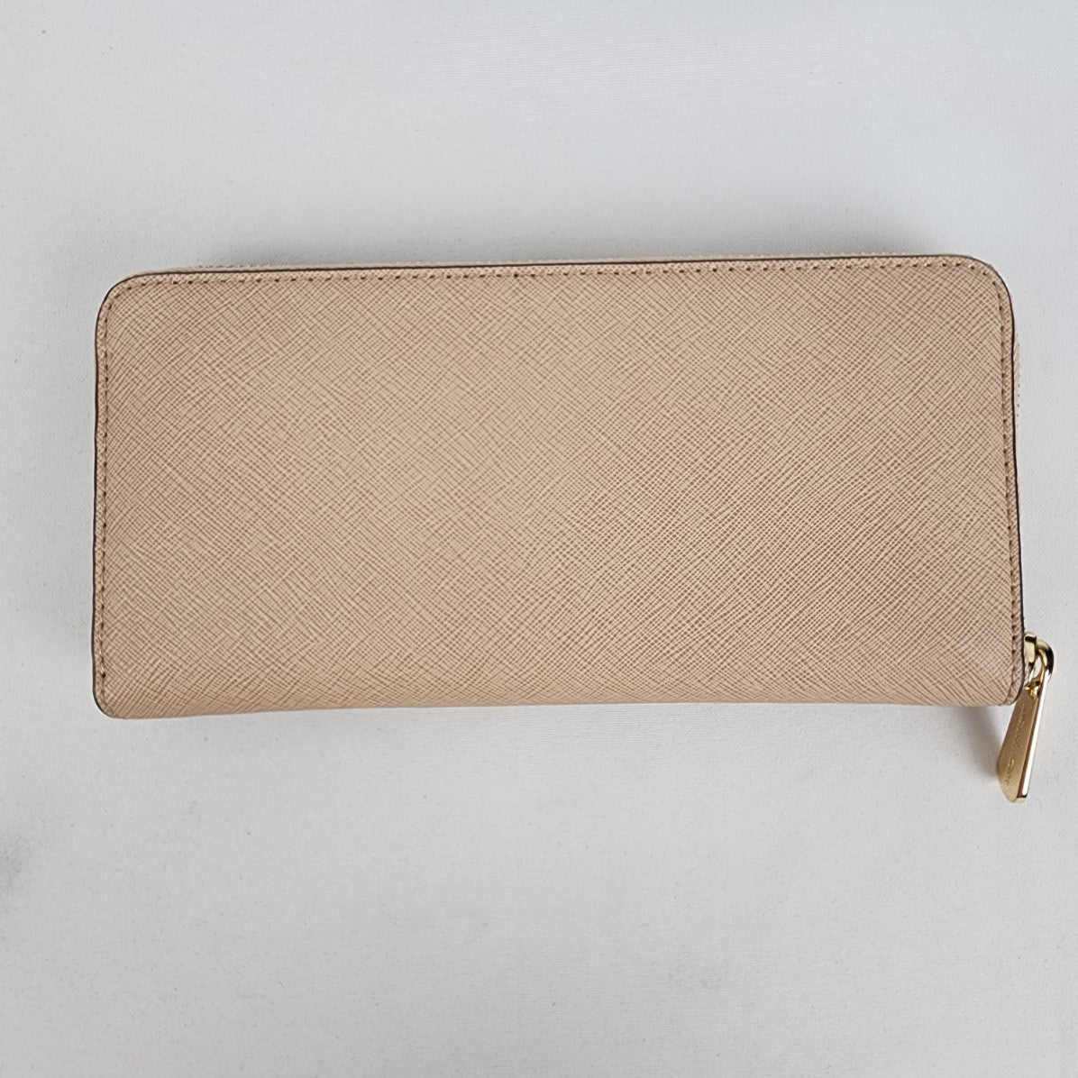 Michael Kors Nude Leather Zip Around Wallet