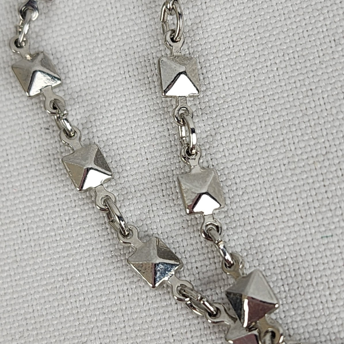 Bizou Silver Tone Layered Chain Necklace