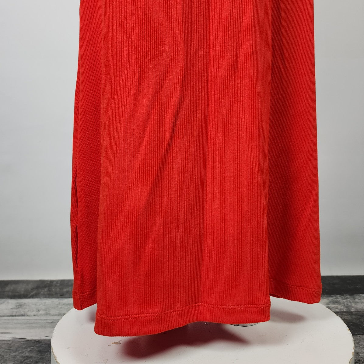 Popilush Red Shapewear Square Neck Long Sleeve Slimming Maxi Dress Size S