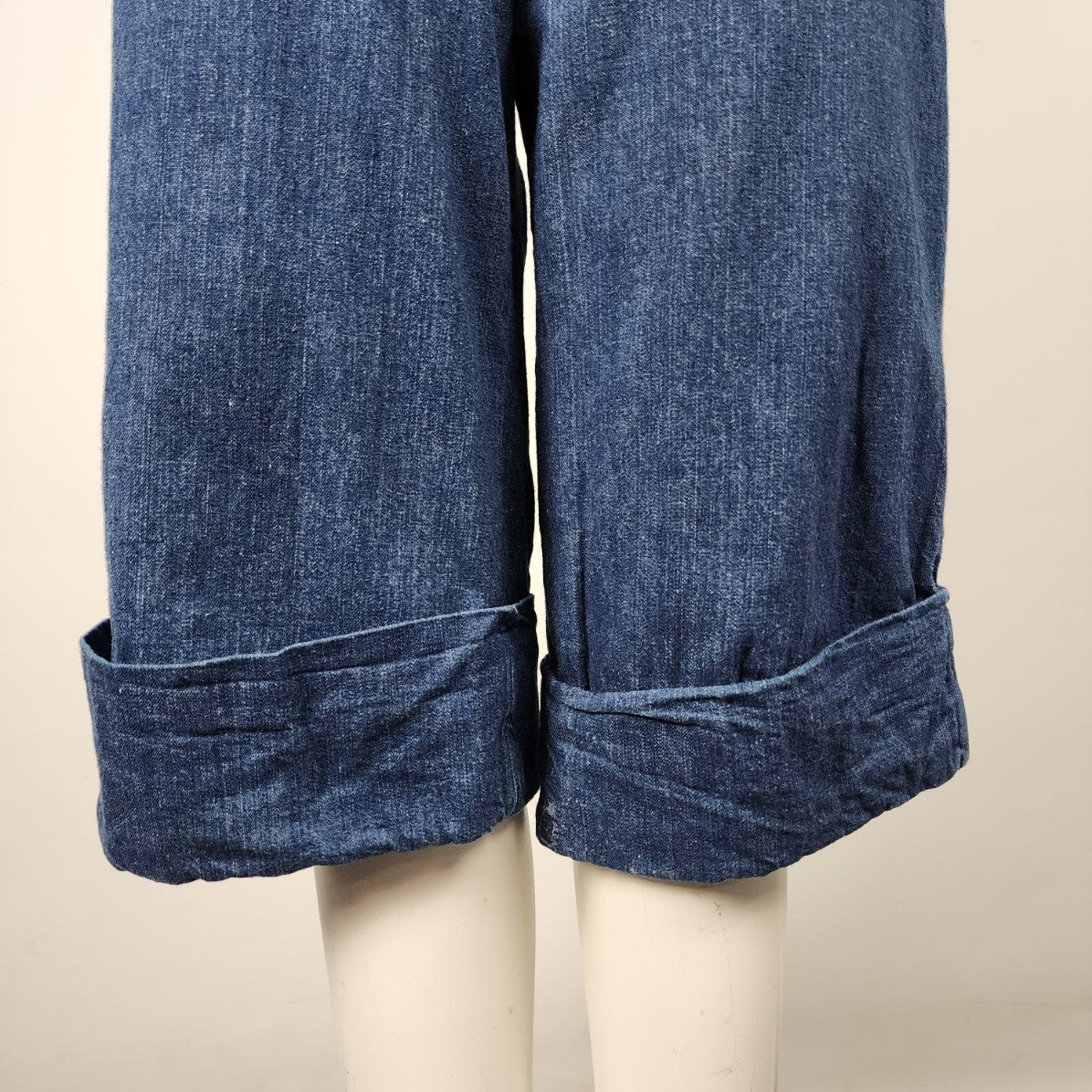 Vintage 70s Christopher Lee Denim Cropped Jumpsuit Size S