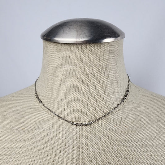 Vintage Bond Boyd Sterling Silver Delicate Chain Necklace