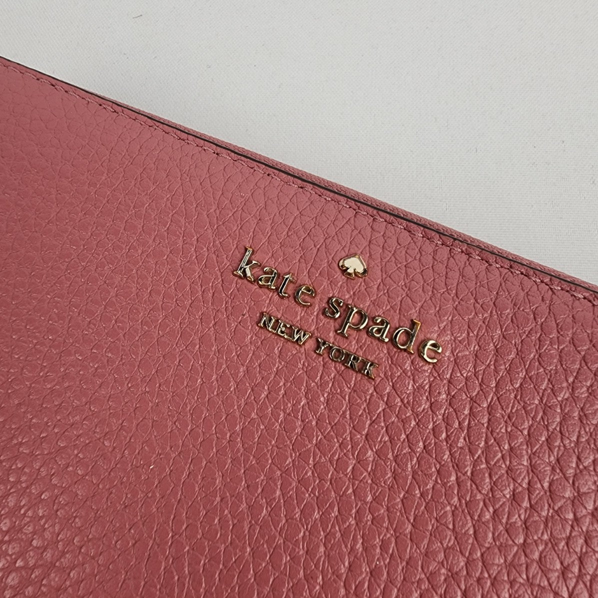 Coach Pink Leather Zip Around Wallet