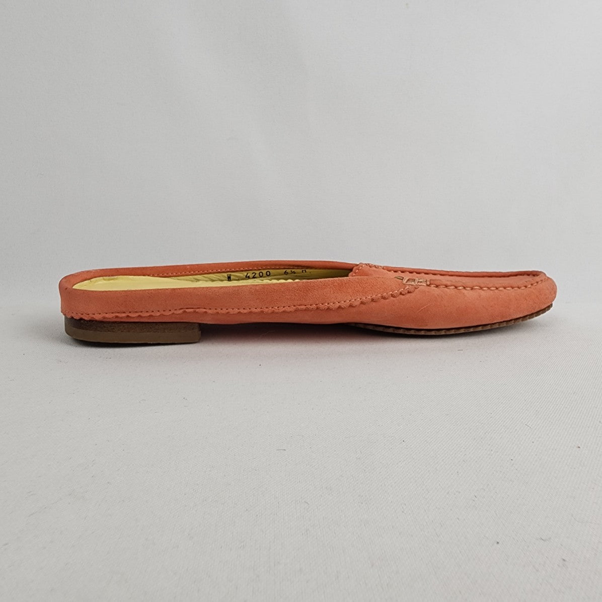 Fieramosca & Co Coral Suede Slip On Mule Shoes Size 6.5