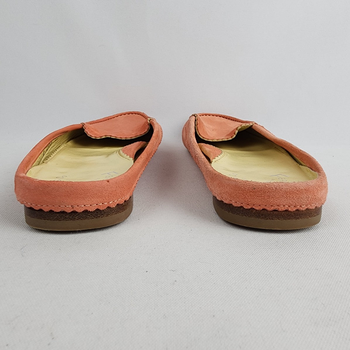 Fieramosca & Co Coral Suede Slip On Mule Shoes Size 6.5