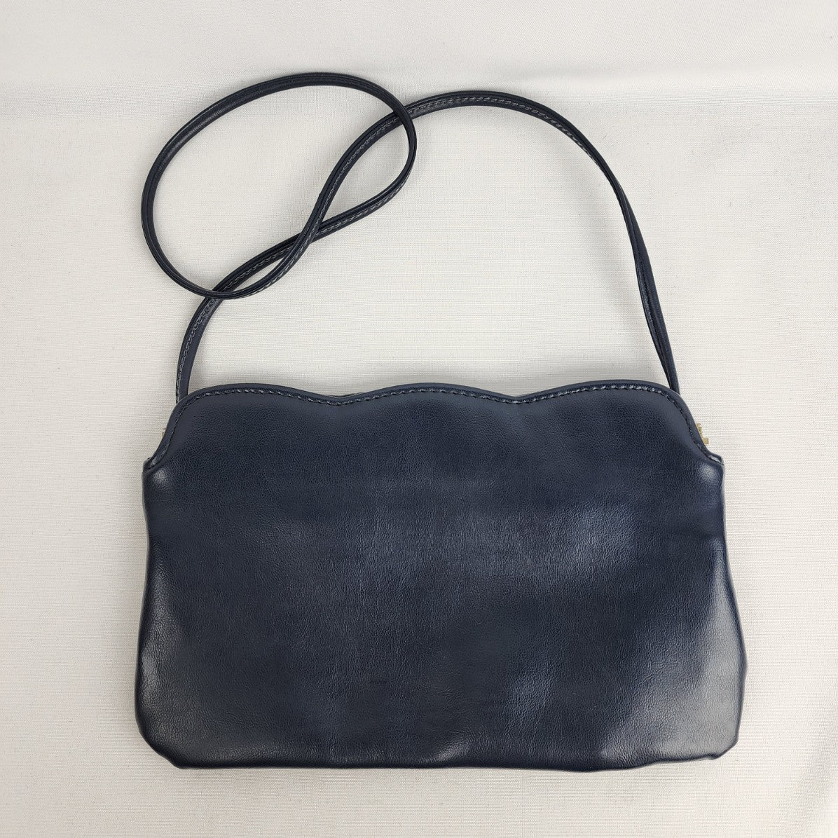 Vintage Navy & White Clutch Purse