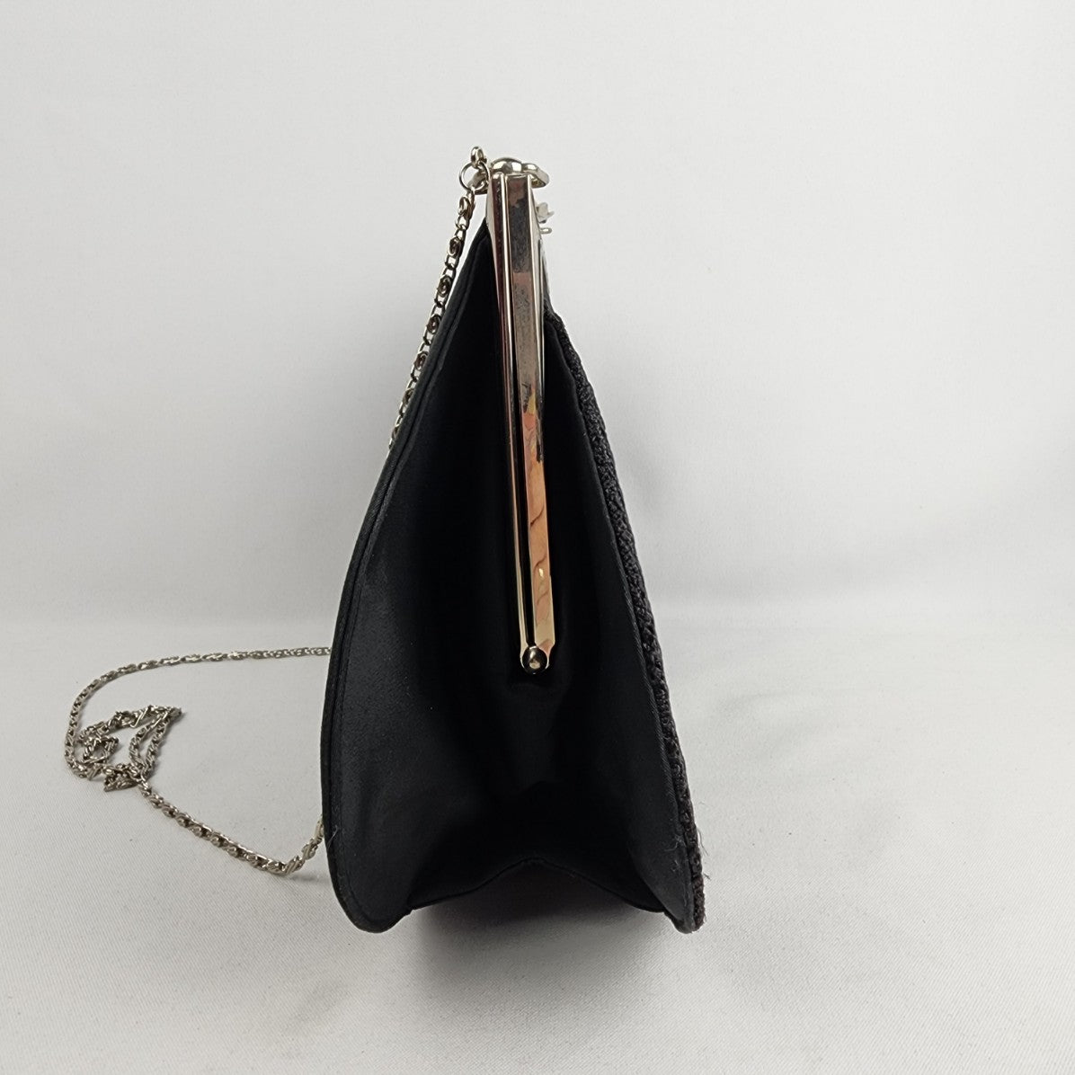 Vintage Mayfair Black Texture Evening Purse