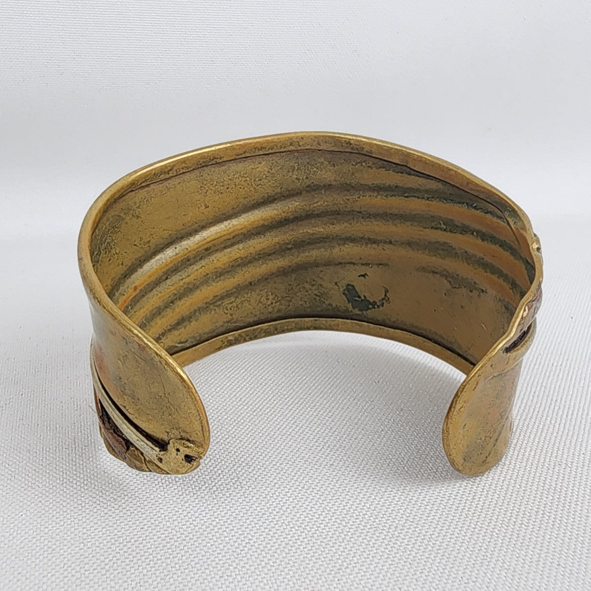 Vintage Brass Wrapped Wire Cuff Bracelets