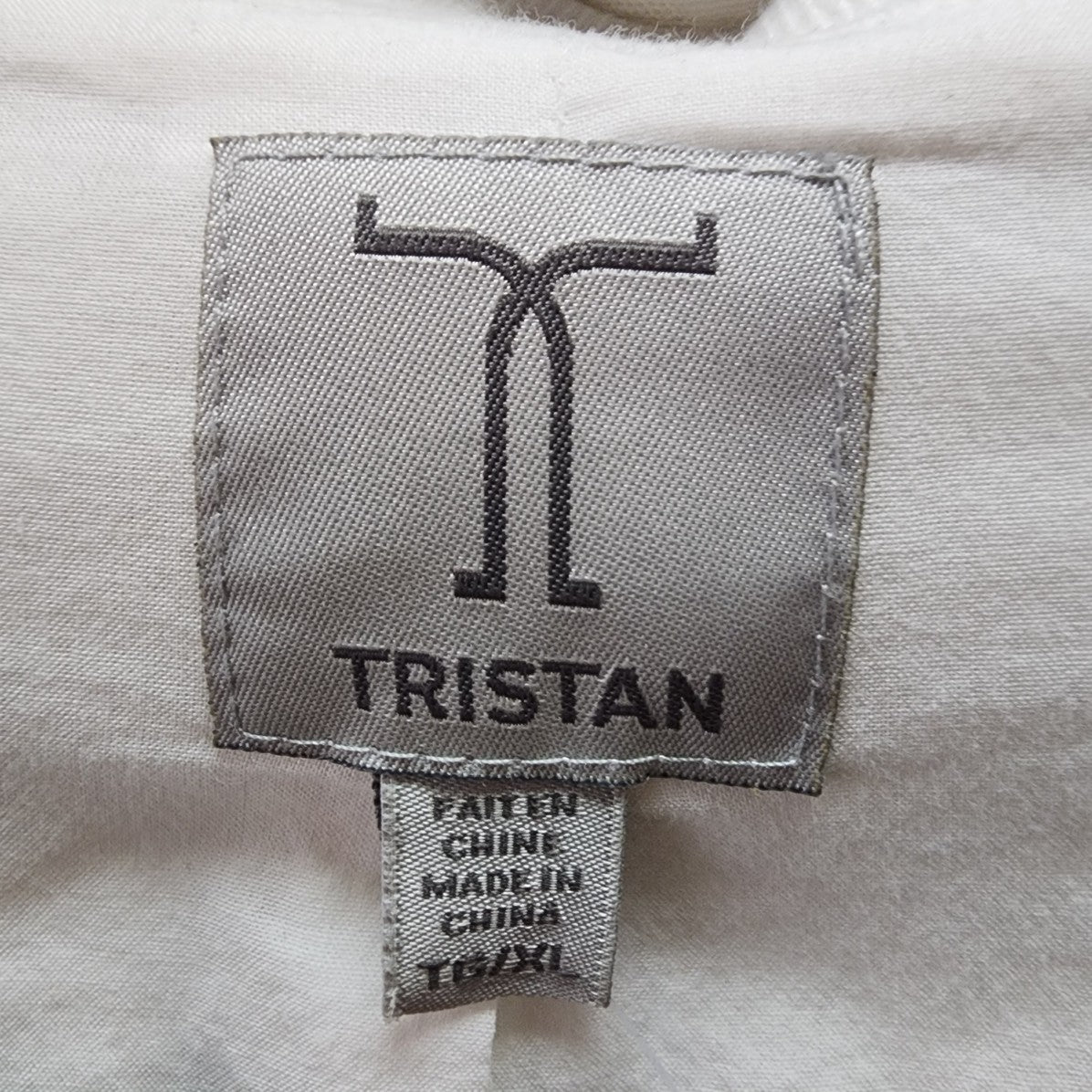 Tristan White Linen Button Up Blazer Size L/XL