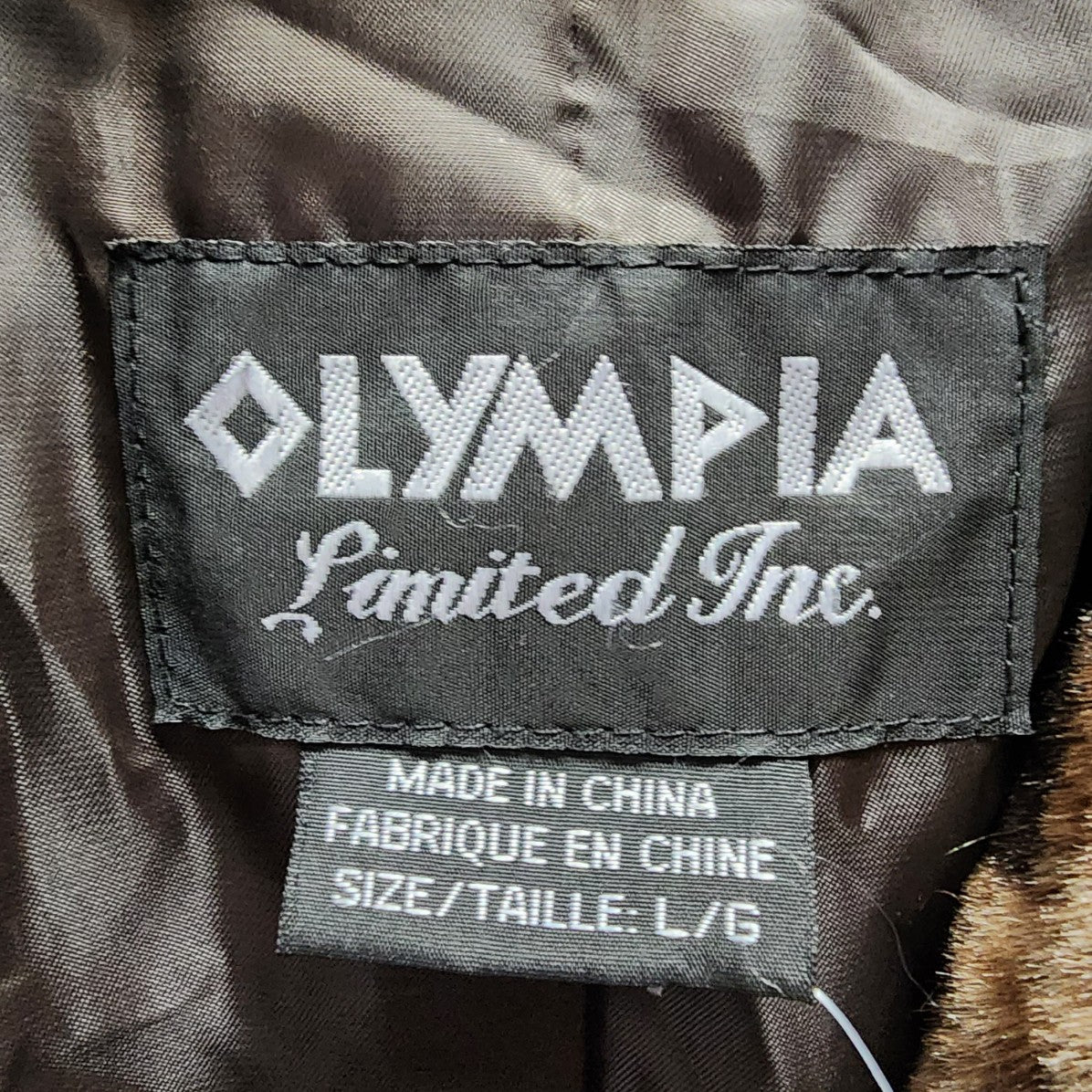 Olympia Animal Print Fit & Flare Faux Fur Coat Size L