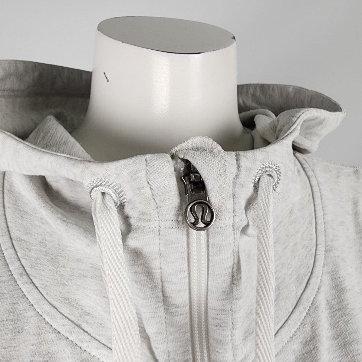 Lululemon Carry And Go Hoodie Heathered White Size 10