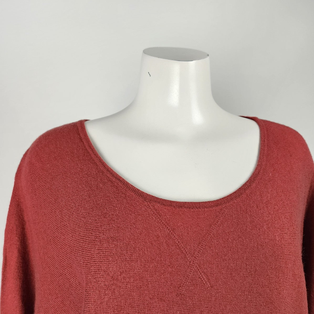 Part Two Cashmere Blend Terra Cotta Knit Sweater Size M