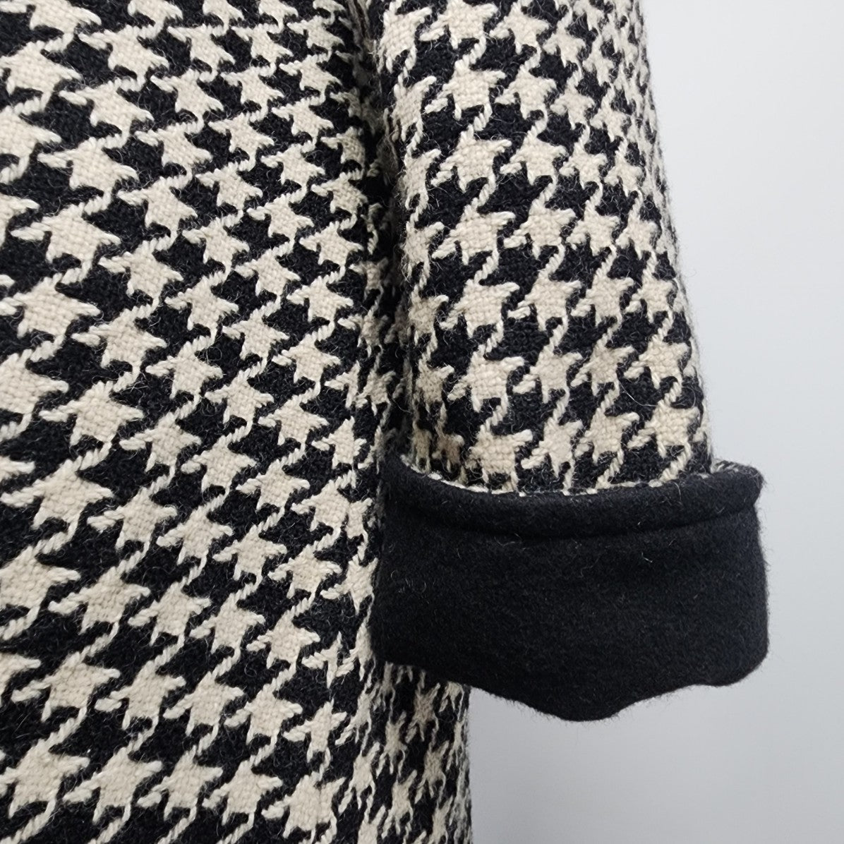 Vintage Antels Wool Houndstooth Swing Coat Size 2-3X