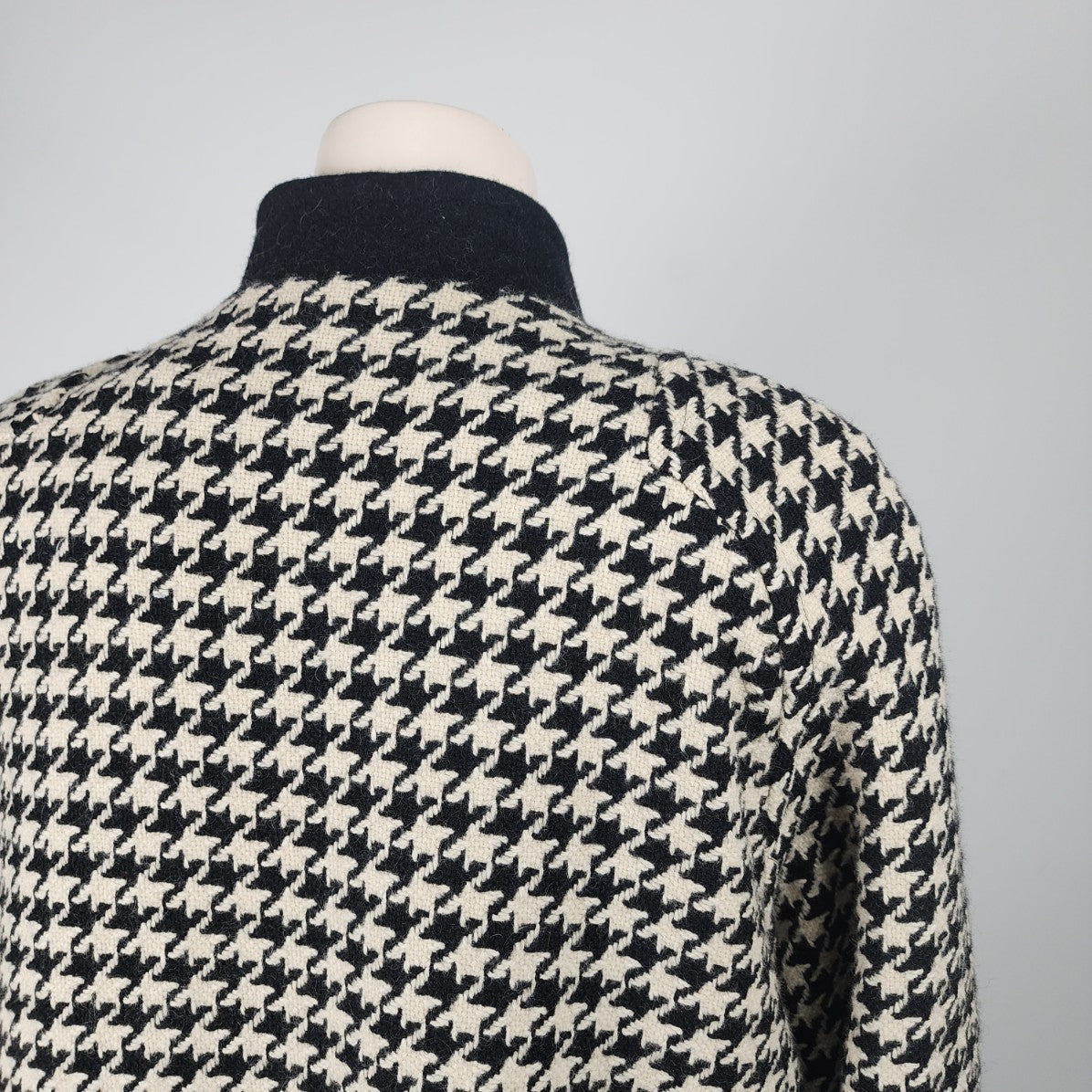 Vintage Antels Wool Houndstooth Swing Coat Size 2-3X