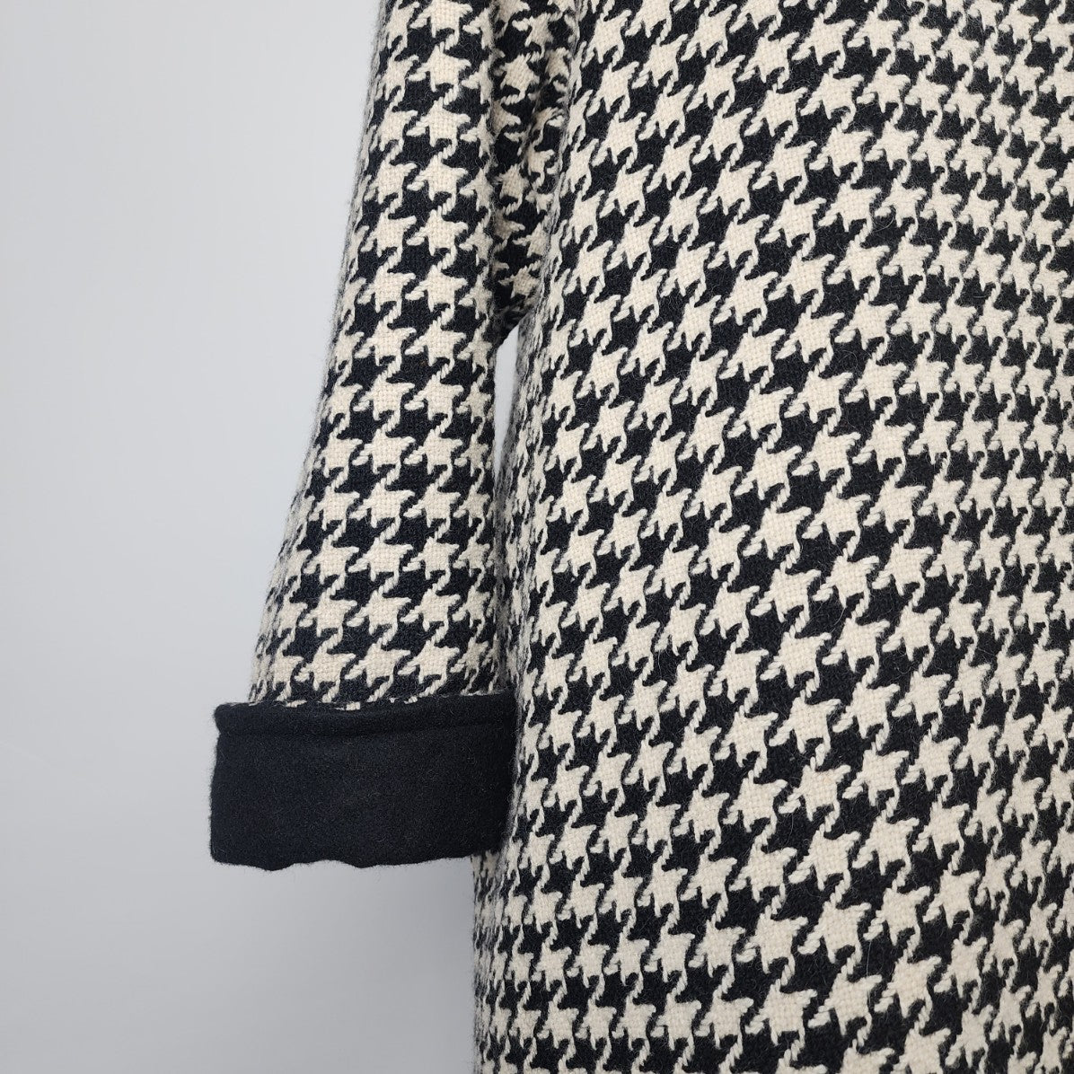 Vintage Antels Wool Houndstooth Swing Coat Size 2-3X