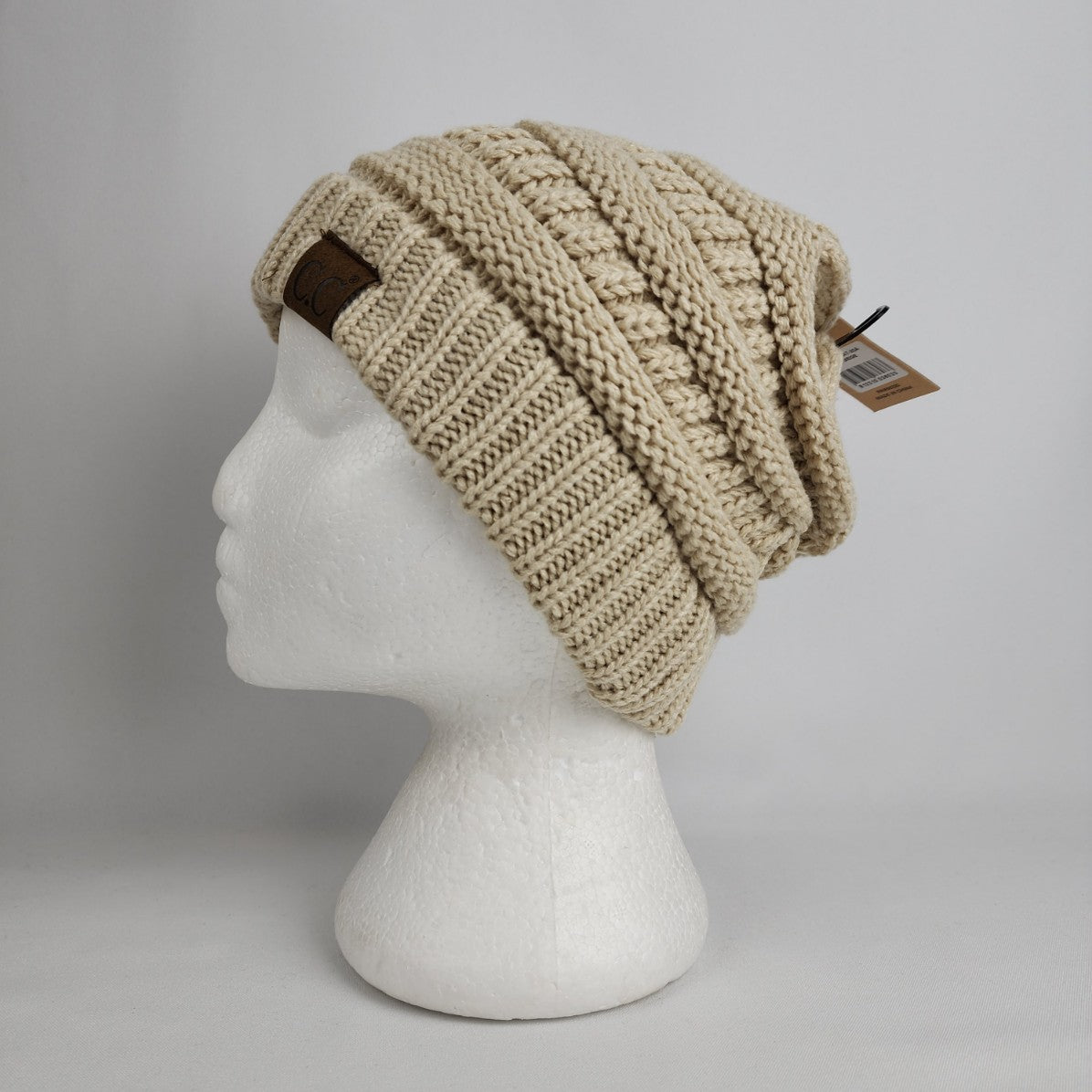 C.C Cream Knit Beanie Hat