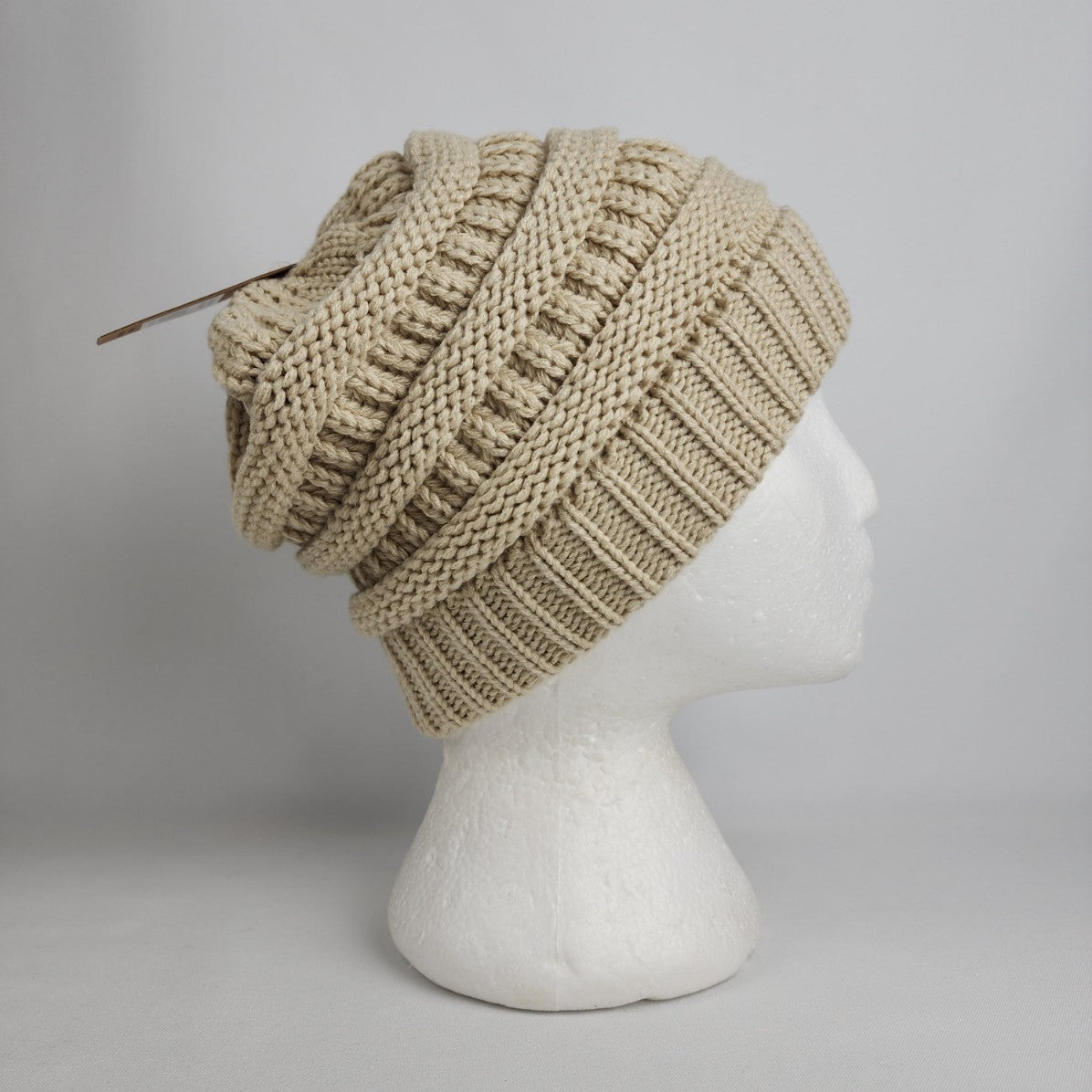 C.C Cream Knit Beanie Hat