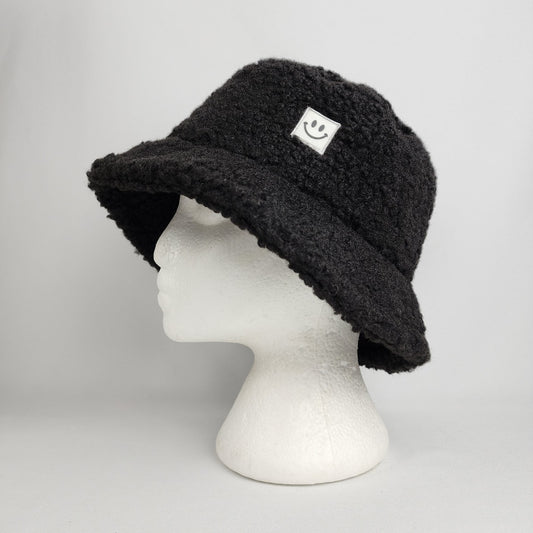 Black Sherpa Bucket Hat