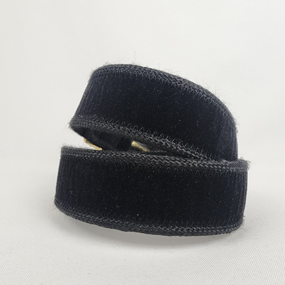 Vintage Landes Black Velvet Belt Size S