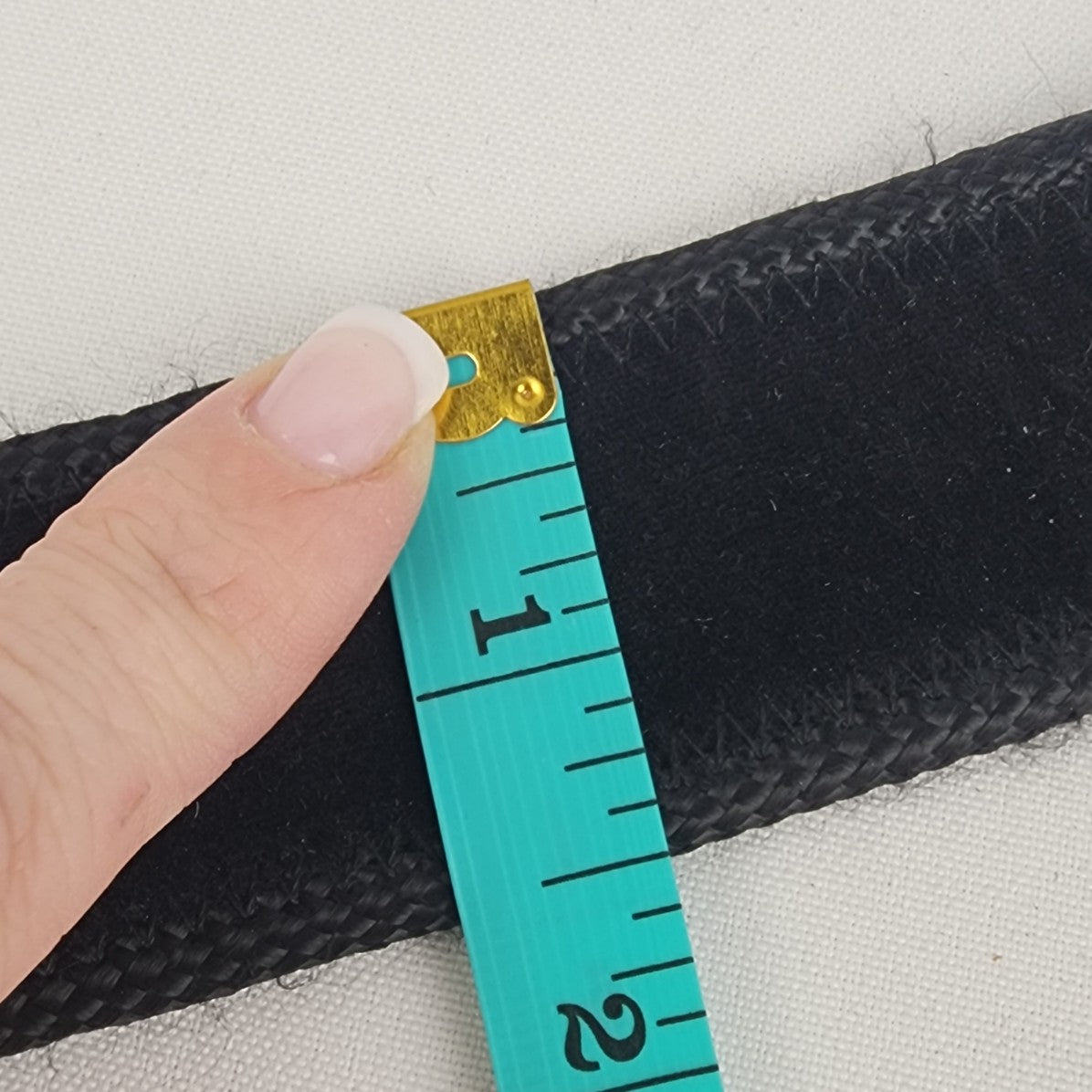 Vintage Landes Black Velvet Belt Size S