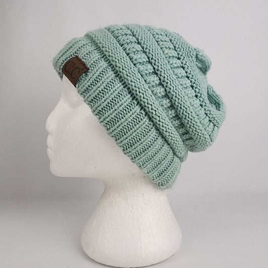 C.C Green Knit Beanie Toque