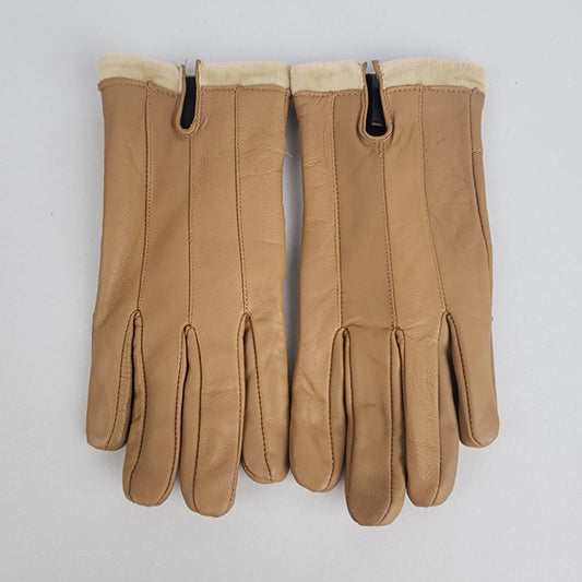 Brown Leather Gloves Size L/XL