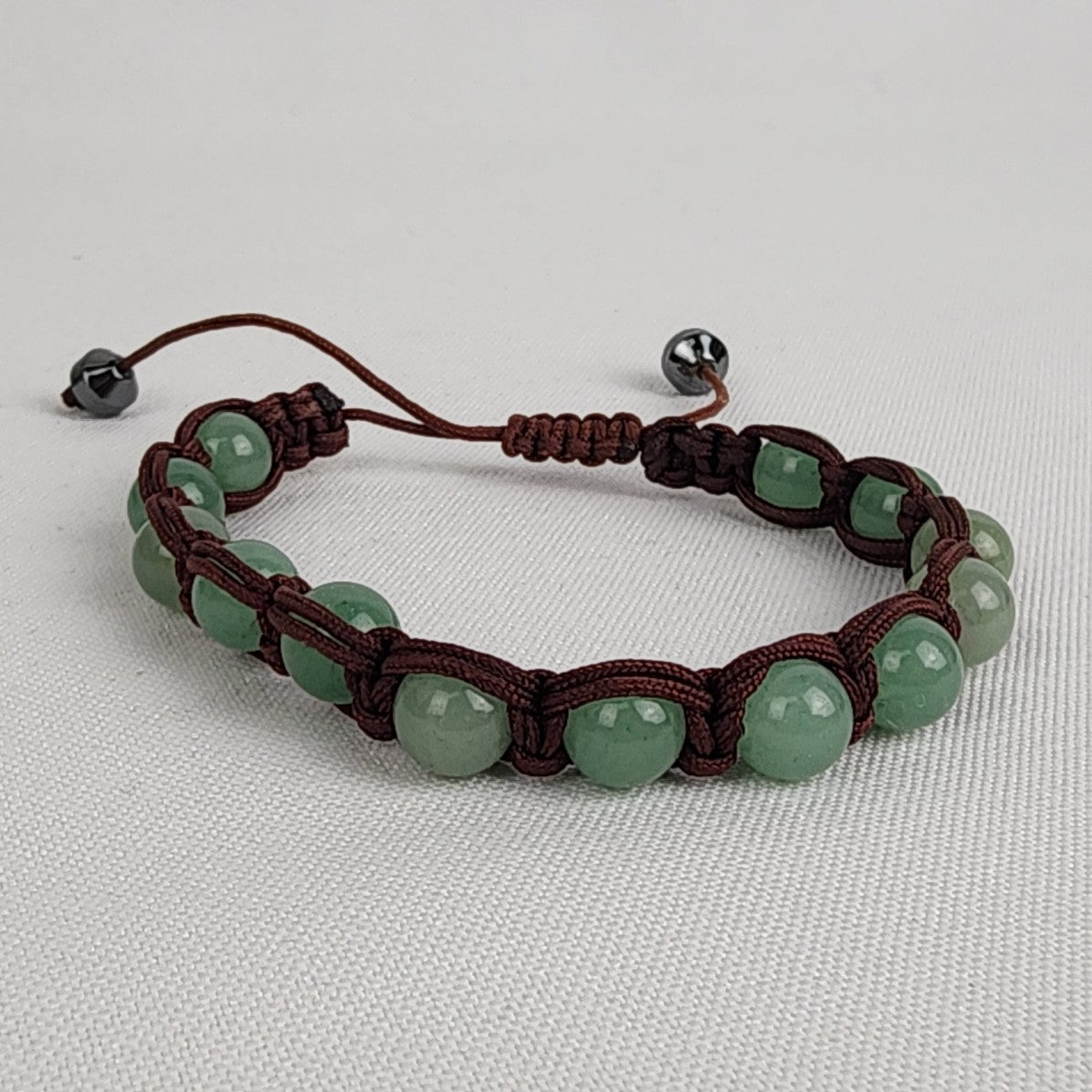 Green Natural Stone Adjustable Bracelet