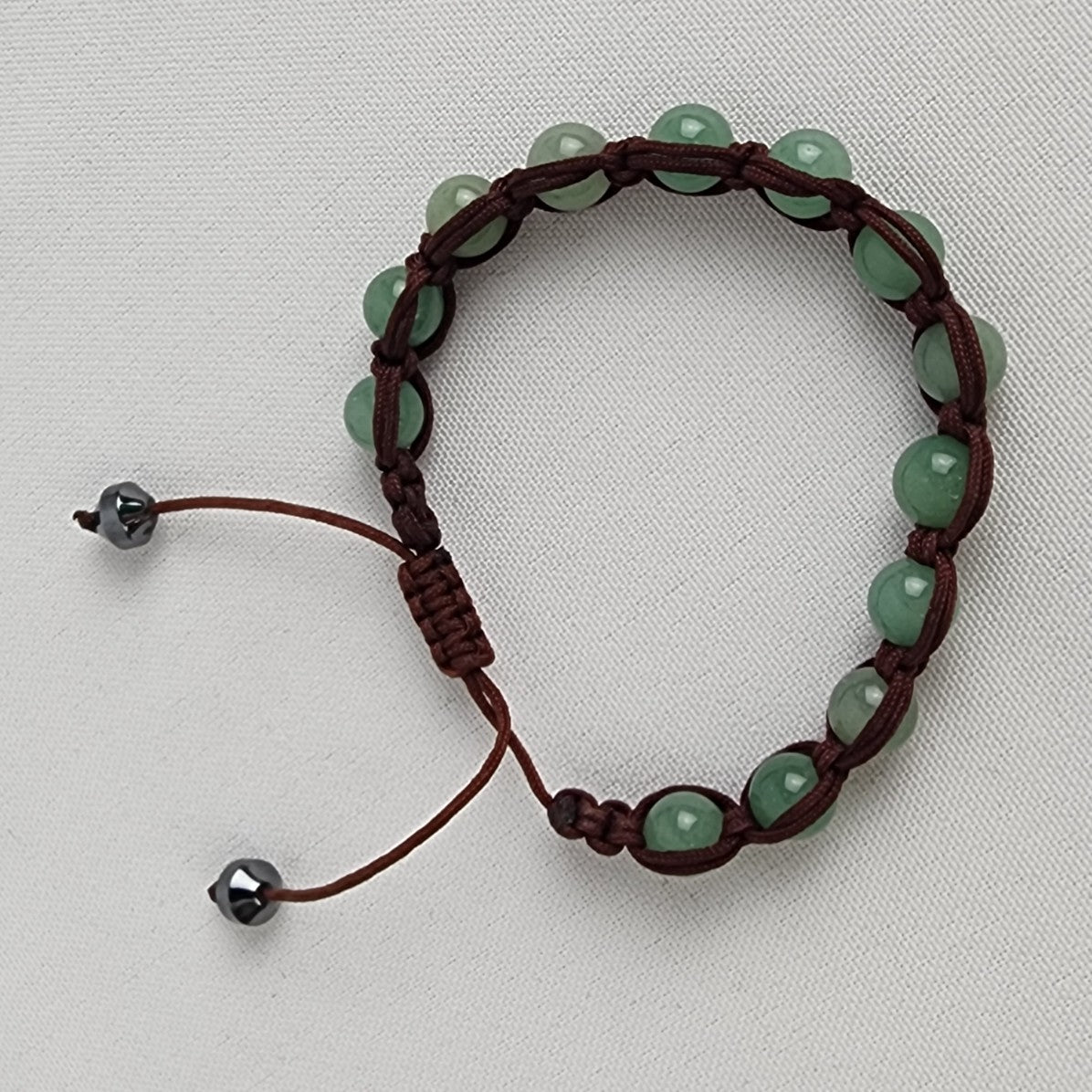 Green Natural Stone Adjustable Bracelet