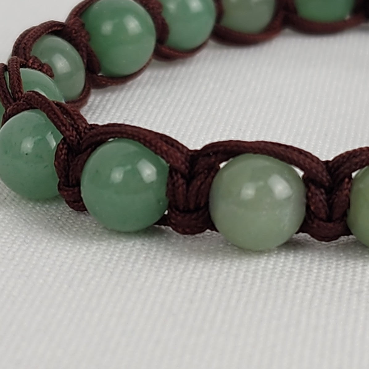 Green Natural Stone Adjustable Bracelet