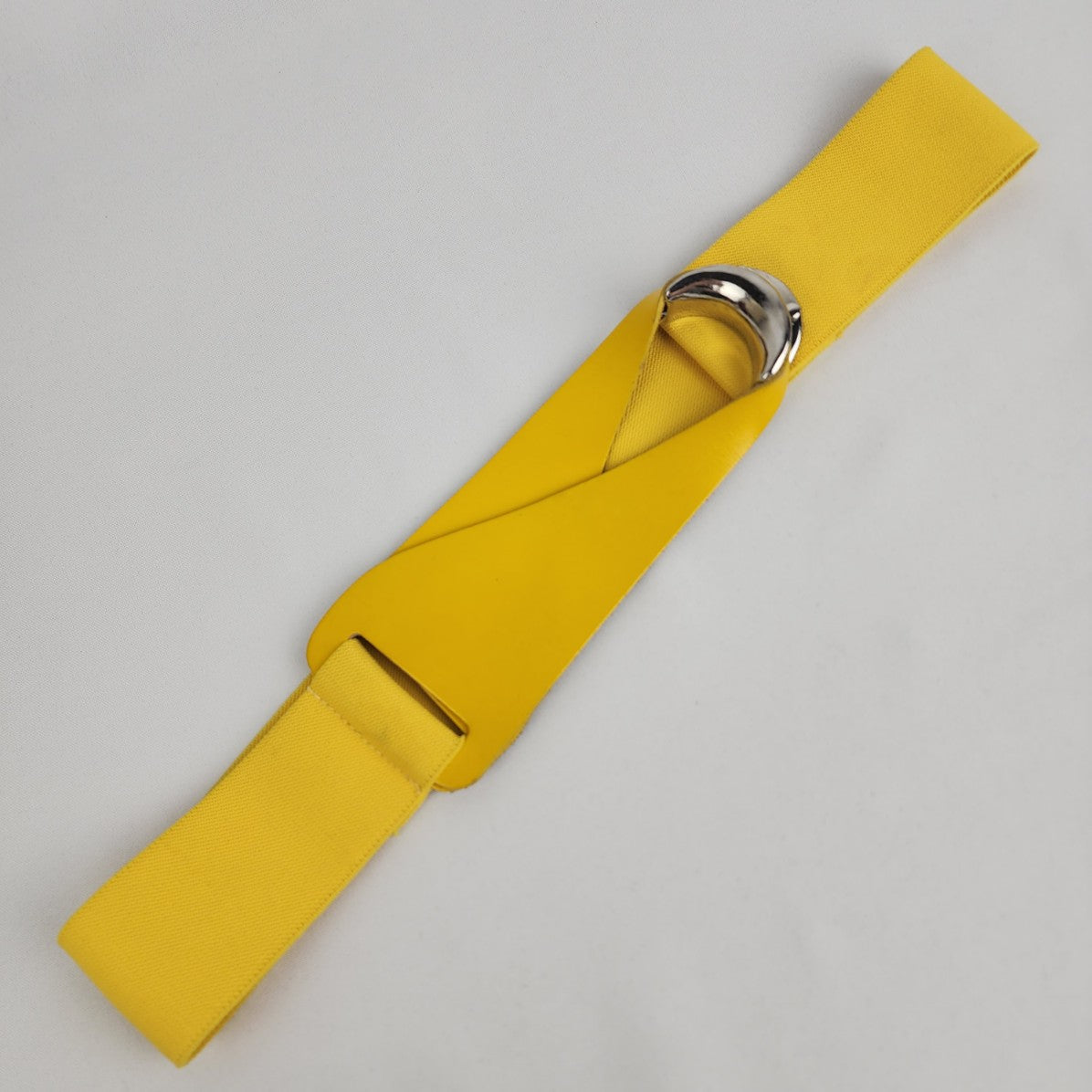 Vintage Yellow Stretch Belt Size M