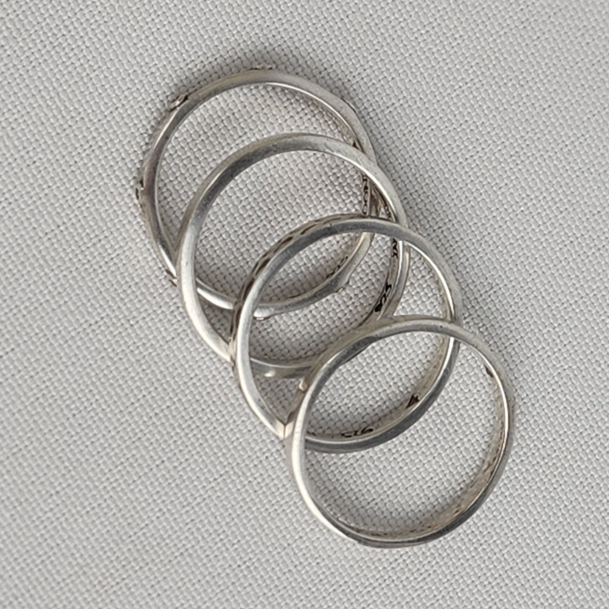 Silpada 925 Sterling Silver Stacking Rings Size 8