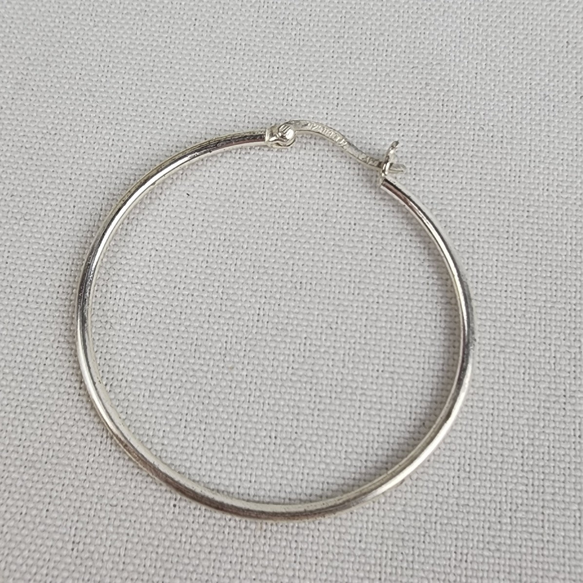 925 Ibb Th Sterling Silver Hoop Earrings