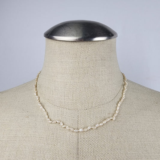 Vintage Delicate Freshwater Pearl Beaded Necklace