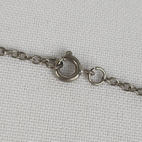 Vintage Silver Tone Dog Pendant Charm Necklace
