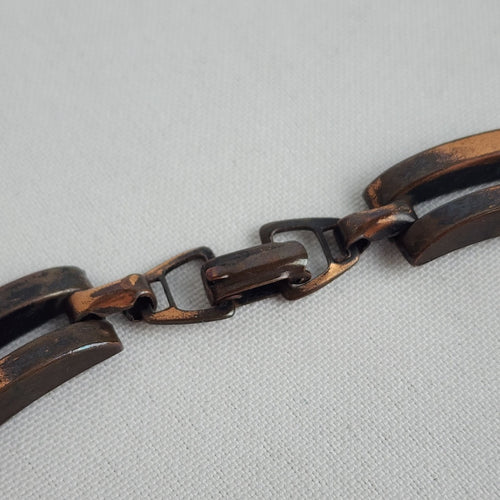 Vintage Copper Link Collar Necklace