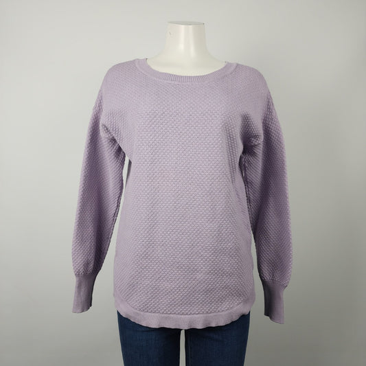 Matty M Purple Cotton Knit Sweater Size M